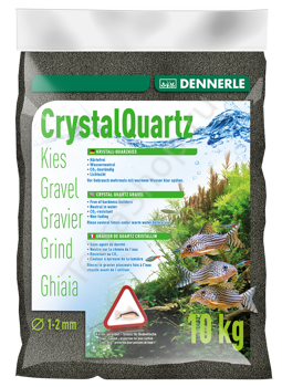 Аквариумный грунт DENNERLE Crystal Quartz Gravel Diamond black (чёрный) 10 кг